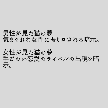 猫の夢の意味：女性の象徴